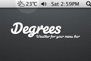 Degrees – El tiempo en tu barra de menús