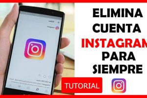 Eliminar cuenta de Instagram