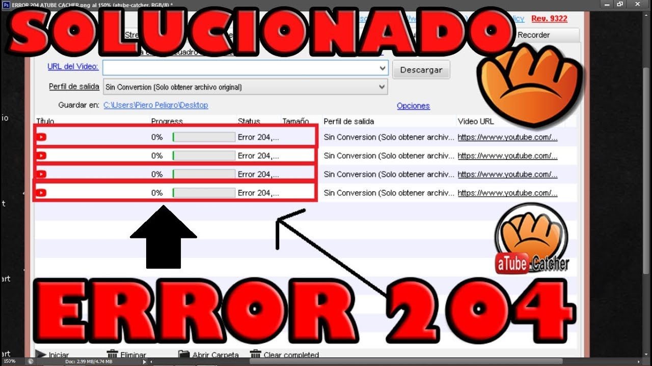 Error 204 aTube Catcher