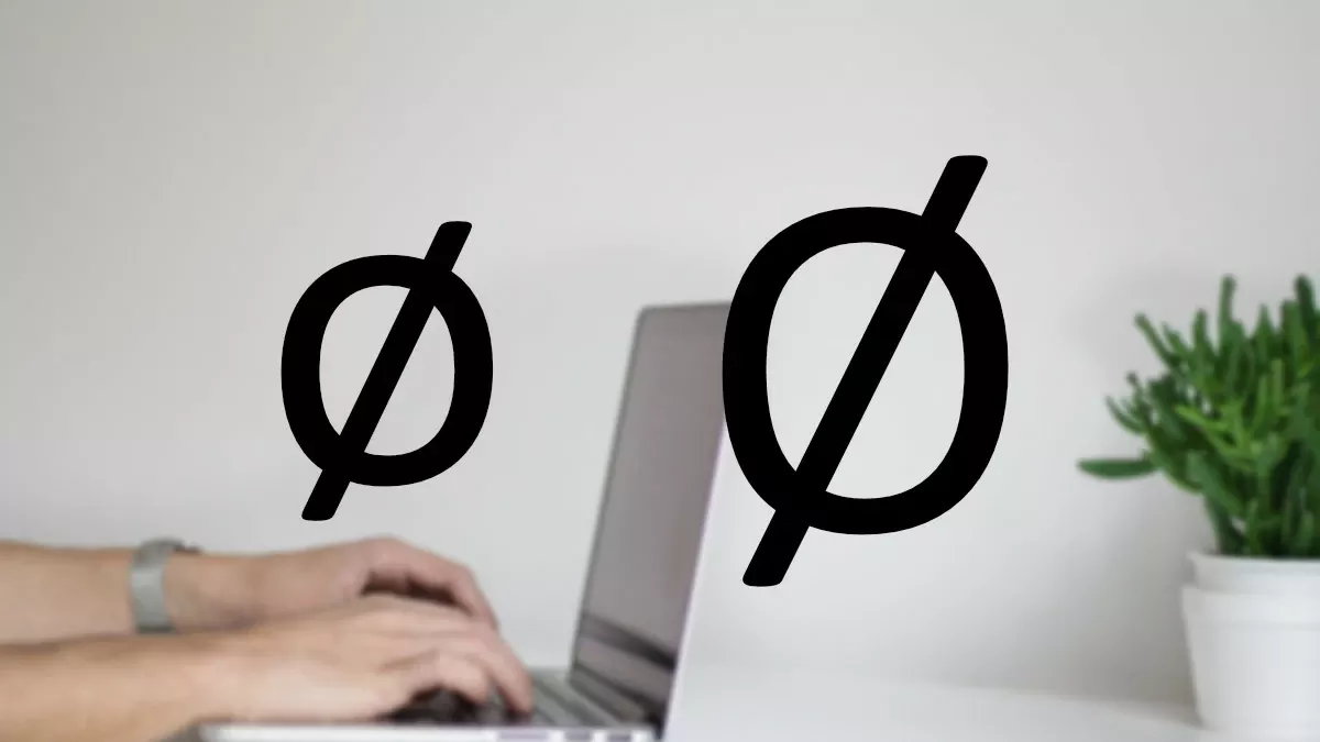 Símbolo diámetro en Excel