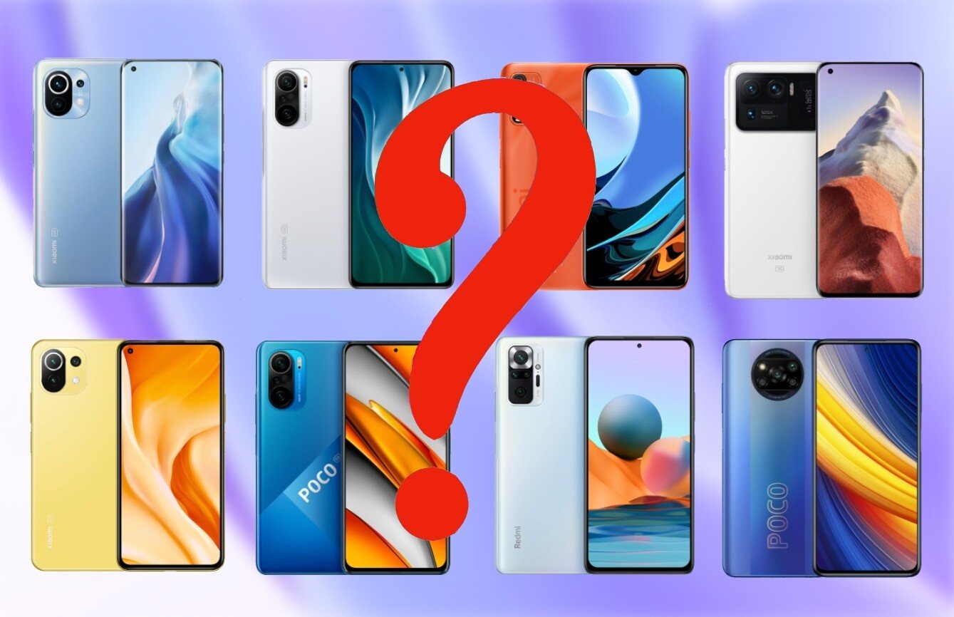 Comparativa móviles Xiaomi
