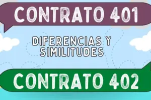 Diferencia entre contrato 401 y 402